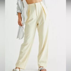 Free People Yellow Trousers
